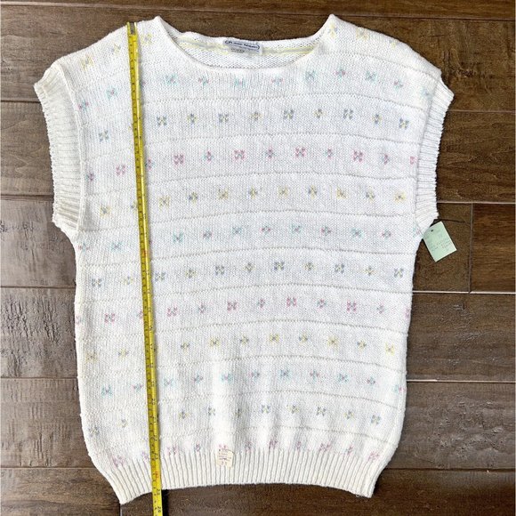 Vintage 1980s Jane Adams Sleeveless Sweater Vest Size M* 38 W/Original Tags - Picture 9 of 11